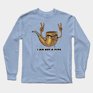 I Am Not A Pipe Long Sleeve T-Shirt